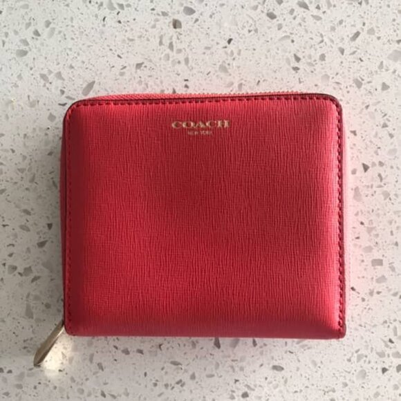 Red Coach Wallet - Picture 1 of 3